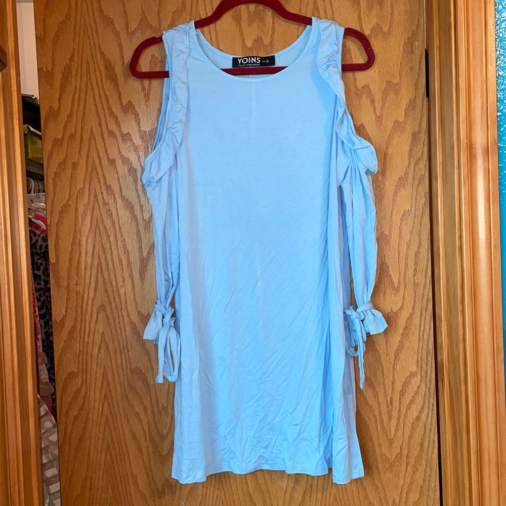 Open shoulder dress